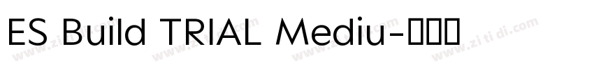 ES Build TRIAL Mediu字体转换